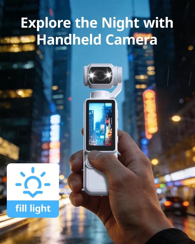Low Light Night Photography and Video Recording Using Pocket Gimbal Camera