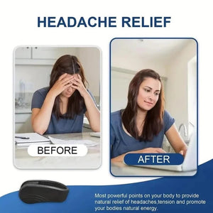 Natural Relief of Headaches and Tension Using Hand Acupressure Clip Before After Results
