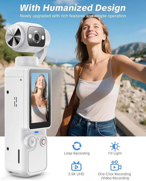 Outdoor Travel Vlogging with 4K Ultra HD Vlogging Camera for Smooth Footages